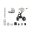 Venicci Tinum Upline 2in1 Pram System - Moonstone