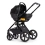 Venicci Tinum Upline 3in1 Travel System With Isofix Base - All Black
