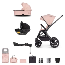 Venicci Tinum Upline 12 Piece Bundle Plus Free Highchair - Misty Rose