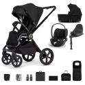 Venicci Tinum Upline 12 Piece Cloud T Travel System - All Black