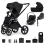 Venicci Tinum Upline (Cloud T) Travel System Bundle - All Black