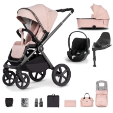 Venicci Tinum Upline 12 Piece Cloud T Travel System - Misty Rose