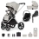 Venicci Tinum Upline (Cloud T) Travel System Bundle - Moonstone