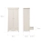 CuddleCo Clara 2 Door Double Wardrobe - Cashmere/Ash