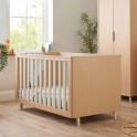 Tutti Bambini Fika Cotbed - Light Oak/White Sand + FREE Foam Cotbed Mattress Worth £79!