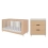 Tutti Bambini Fika Mini 2 Piece Room Set - Light Oak/White Sand