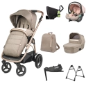 Peg Perego Veloce TC 11 Piece Duo Base Travel Bundle - Mon Amour