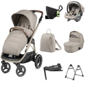 Peg Perego Veloce TC 11 Piece Duo Base Travel Bundle + Free Highchair - Astral