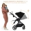 Kinderkraft Yoxi 2 in 1 Pram System - Pure Black