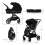 Kinderkraft Yoxi 2 in 1 Pram System - Pure Black