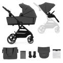 Kinderkraft Yoxi 2in1 Pram System - Moonlight Grey