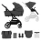 Kinderkraft Yoxi 2 in 1 Pram System - Moonlight Grey