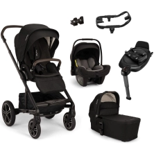 Nuna Mixx Next (Pipa Next) Travel System Bundle + I-Size Base - Caviar (New 2024)