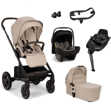 Nuna Mixx Next (Pipa Next) Travel System Bundle + I-Size Base- Biscotti (New 2024)