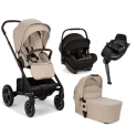 Nuna Mixx Next (Arra Next) Travel System Bundle+ I-Size Base - Biscotti (New 2024)