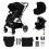 Kinderkraft Yoxi 4in1 Travel System - Pure Black