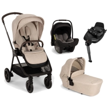 Nuna Triv Next (Pipa Next) Travel System Bundle + I-Size Base - Biscotti (New 2024)