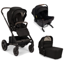 Nuna Mixx Next (Pipa Urbn) Travel System Bundle + I-Size Base - Caviar (New 2024)