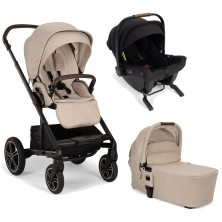 Nuna Mixx Next (Pipa Urbn) Travel System Bundle + I-Size Base - Biscotti (New 2024)