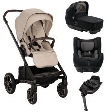 Nuna Mixx Next Generation Cari Next Bundle with TODL Next Car Seat - Biscotti (New 2024)