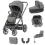 BabyStyle Oyster 3 Gun Metal Finish Edition 7 Piece Luxury Travel System - Twilight