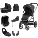 BabyStyle Oyster 3 Gun Metal Chassis Luxury 7 Piece Bundle - Carbonite + FREE Oyster Organiser!