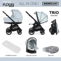 Bebecar Trio Flowy 3in1 Combination Bundle - Flowy Blue/Black