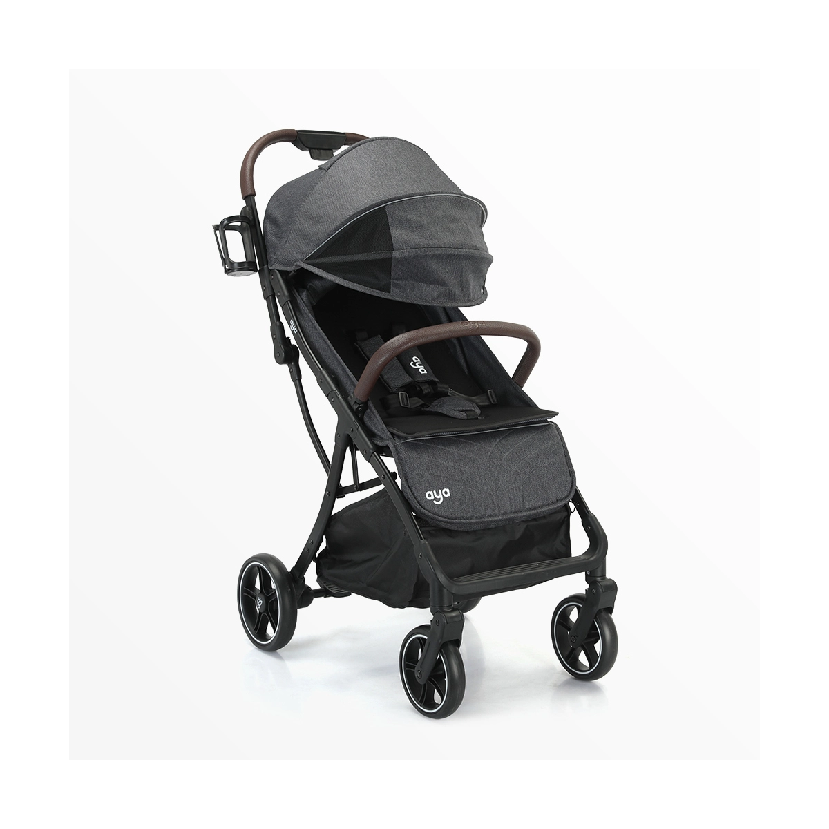 Aya Easyfold Compact Travel Stroller Stone Grey