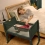 SnuzPod Studio Bedside Crib - Berlin Green