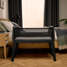 SnuzPod Studio Bedside Crib - Brooklyn Graphite + Free Nursing Pillow Worth £59.99!