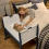 SnuzPod Studio Bedside Crib - London Navy