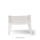 SnuzPod Studio Bedside Crib - Paris White