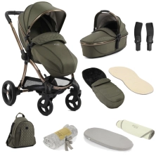 egg® 3 9 Piece Snuggle Bundle - Hunter Green - (I-SIZE Carseat Bundle Upgrade)