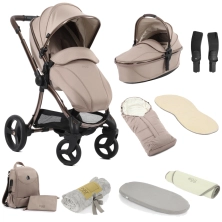 egg® 3 9 Piece Snuggle Bundle - Houndstooth Almond - (Britax ISIZE Bundle Upgrade)