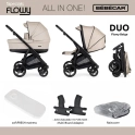 Bebecar Duo Flowy 2in1 Combination Bundle - Flowy Beige/Black/Black