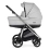 Bebecar Duo Flowy 2in1 Combination Bundle - Flowy Light Grey/Chrome/Black