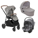 Joie Versatrax 3in1 (Baby-Safe) Travel System Bundle - Pebble/