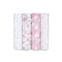 Aden + Anais Pack of 4 Large Swaddle Cotton Muslin - Ma Fleur (23-19-040)