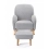 Babymore Freya Nursing Chair with Stool - Cream