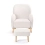 Babymore Freya Nursing Chair with Stool - Cream