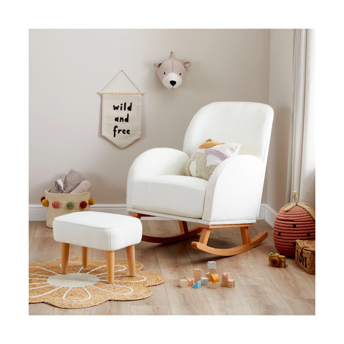 Babymore Freya Nursing Chair with Stool