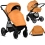 Noordi Fjordi Leather 2in1 Pram System - Sleet (New 2024)