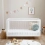 Babymore Kimi XL Cot Bed - Acrylic