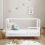 Babymore Kimi XL Cot Bed - Acrylic