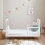 Babymore Kimi XL Cot Bed - Acrylic