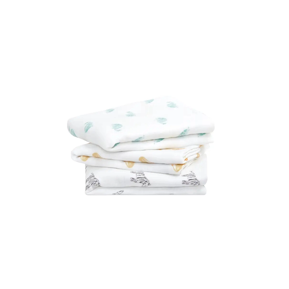 Aden Anais Pack of 3 Musy Squares Organic Cotton Muslin - Safari Dream 23-19