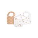 Aden + Anais Pack of 3 Snap Bibs Cotton Muslin - Keep Rising (23-19-118)