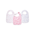 Aden + Anais Pack of 3 Snap Bibs Cotton Muslin - Ma Fleur (23-19-116)