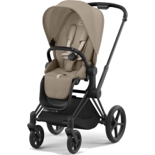 Cybex Priam Pushchair - Matt Black/Cozy Beige