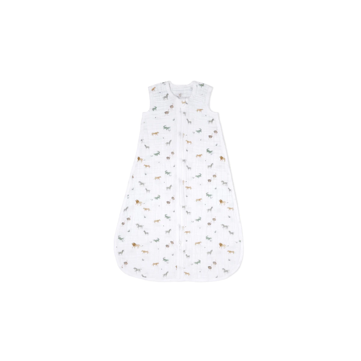 Aden Anais Light Sleeping Bag 10 TOG Organic Cotton Muslin 0-6 Months - Animal Kingdom 23-19